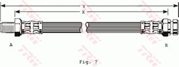 TRW Gumifékcső PHB115_TRW