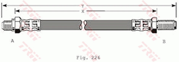 TRW Gumifékcső PHC102_TRW