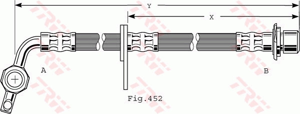 TRW Gumifékcső PHD496_TRW