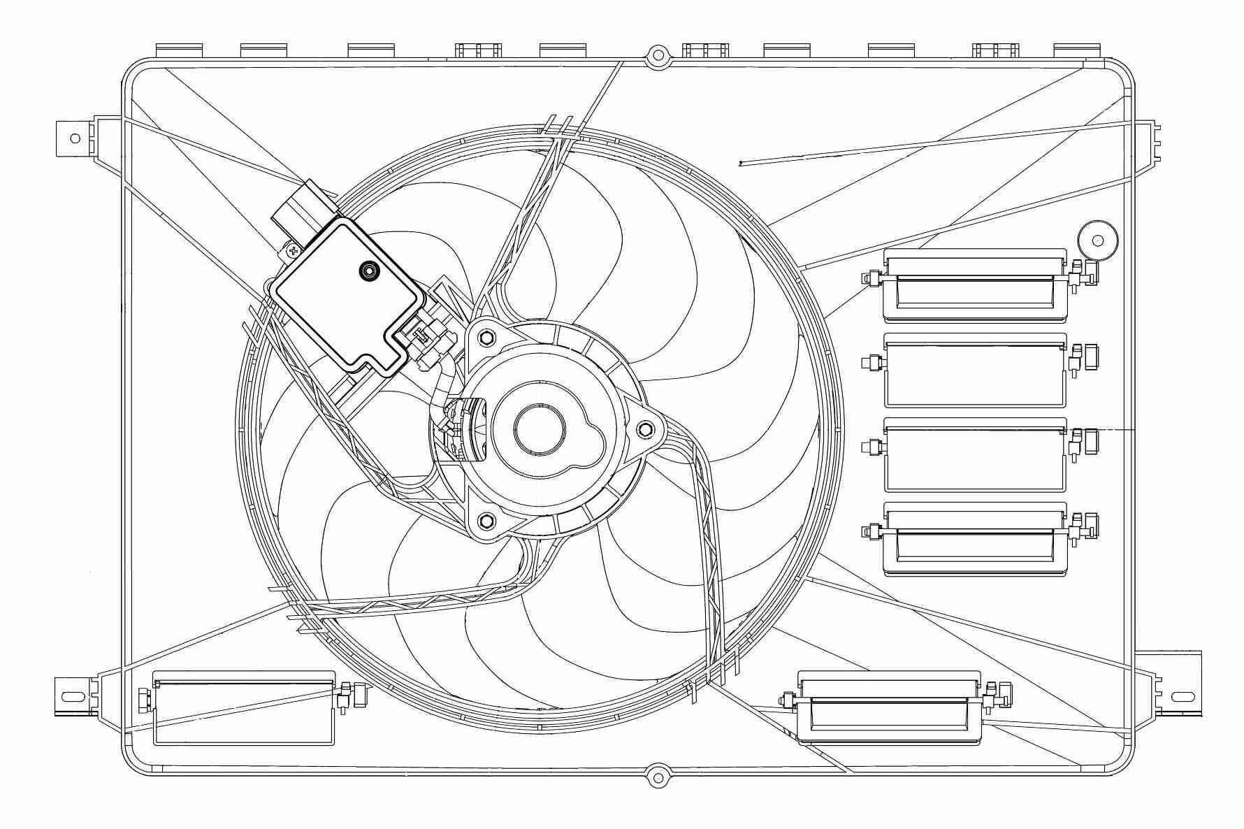 VEMO Ventilátor, vízhűtő V25-01-1563_VEMO