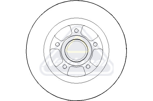 NATIONAL Hátsó féktárcsa NBD1773_NAT