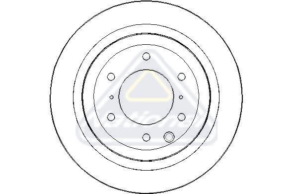 NATIONAL Hátsó féktárcsa NBD1801_NAT