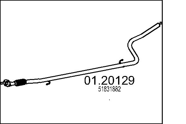 MTS Kipufogócső 01.20129_MTS