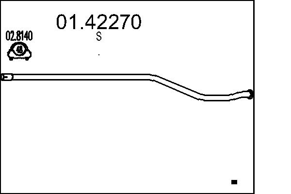 MTS Kipufogócső 01.42270_MTS