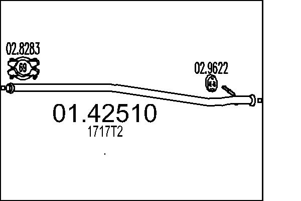 MTS Kipufogócső 01.42510_MTS