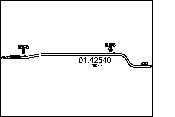 MTS Kipufogócső 01.42540_MTS