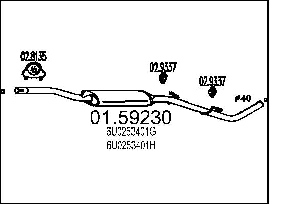 MTS Kipufogódob, középső 01.59230_MTS