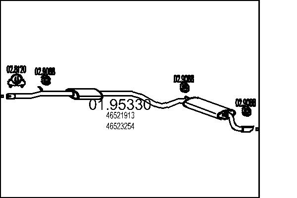 MTS Kipufogódob, hátsó 01.95330_MTS