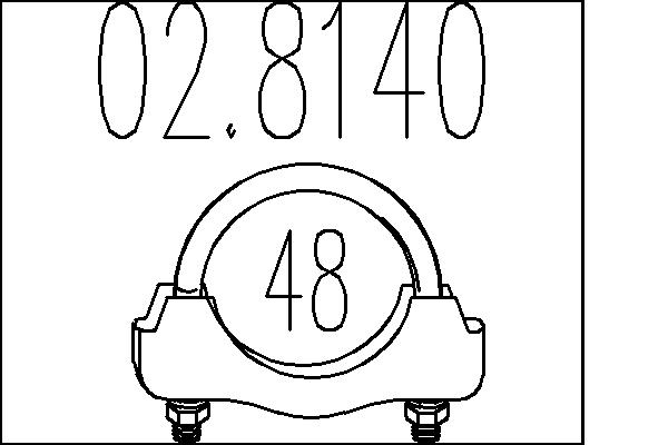 MTS Kipufogóbilincs 02.8140_MTS