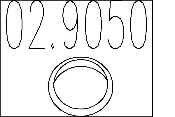 MTS Kipufogó tömítés 02.9050_MTS