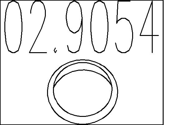 MTS Kipufogó tömítés 02.9054_MTS