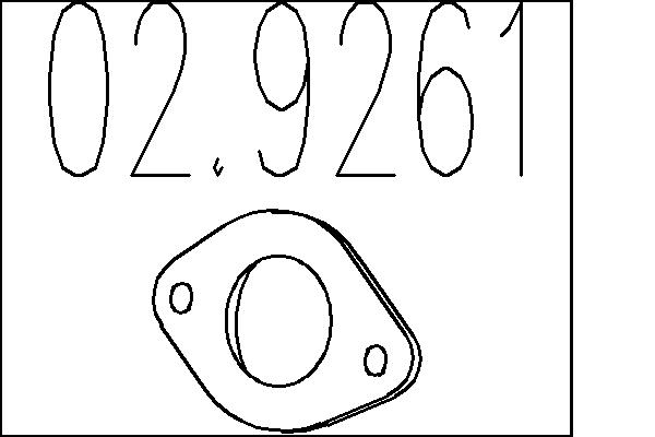 MTS Kipufogócsonk tömítés 02.9261_MTS