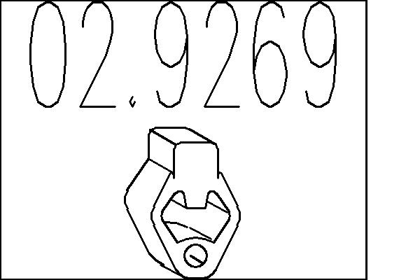 MTS Kipufogó tartó 02.9269_MTS