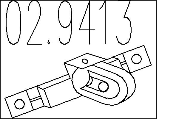 MTS Kipufogó tartó 02.9413_MTS