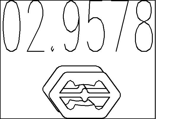 MTS Kipufogó felfüggesztő gumi 02.9578_MTS