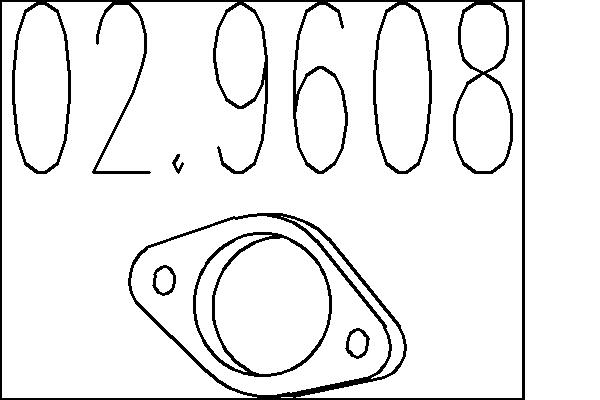 MTS Kipufogócsonk tömítés 02.9608_MTS