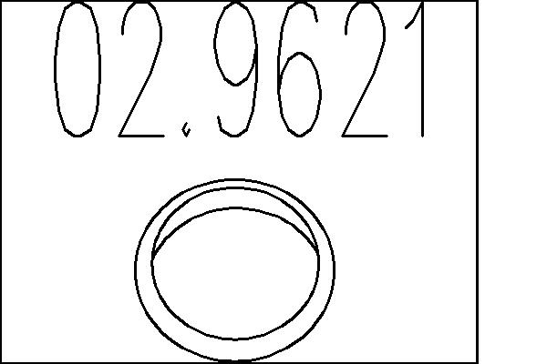 MTS Kipufogócsonk tömítés 02.9621_MTS