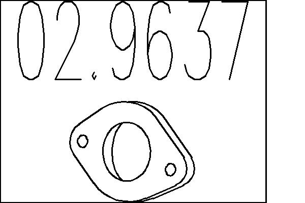 MTS Kipufogócsonk tömítés 02.9637_MTS