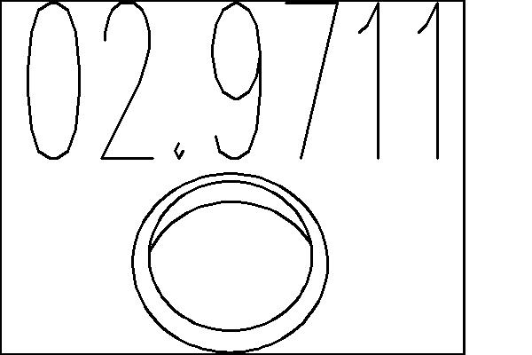 MTS Kipufogó tömítés 02.9711_MTS