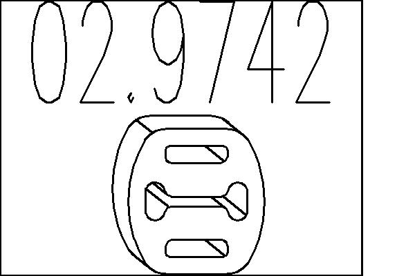 MTS Kipufogó felfüggesztő gumi 02.9742_MTS