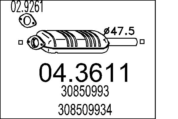 MTS Katalizátor 04.3611_MTS