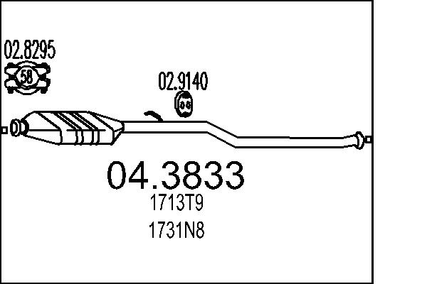 MTS Katalizátor 04.3833_MTS