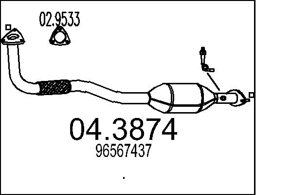 MTS Katalizátor 04.3874_MTS