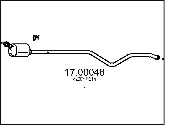 MTS Részecskeszűrő, kipufogó 17.00048_MTS