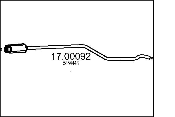 MTS Részecskeszűrő, kipufogó 17.00092_MTS