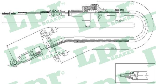 LPR Kuplungbowden C0132C_LPR