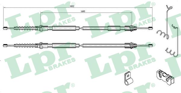 LPR Kézifék bowden C0285B_LPR