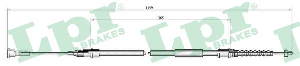 LPR Kézifék bowden C0551B_LPR