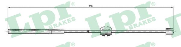LPR Kézifék bowden C0558B_LPR
