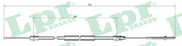 LPR Kézifék bowden C0638B_LPR