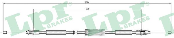 LPR Kézifék bowden C0728B_LPR