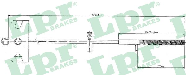 LPR Kézifék bowden C0840B_LPR