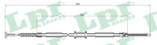 LPR Kézifék bowden C0843B_LPR