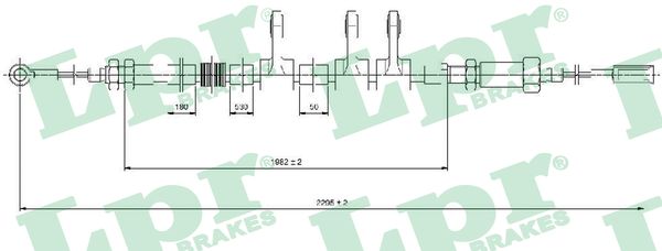 LPR Kézifék bowden C0984B_LPR