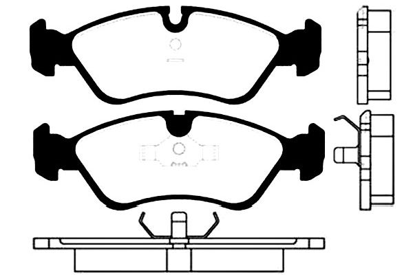 KAVO PARTS Fékbetét, mind BP-1001_KP