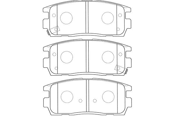 KAVO PARTS Fékbetét, mind BP-1013_KP