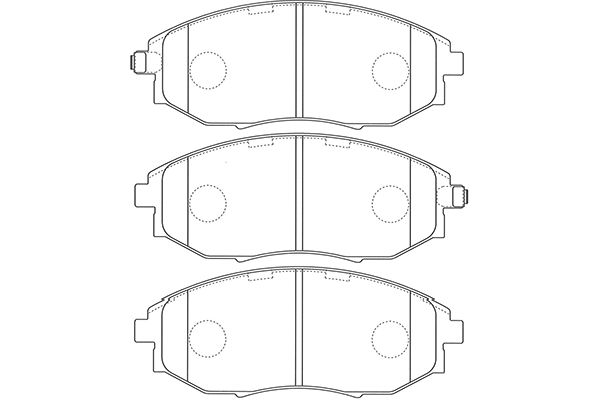 KAVO PARTS Fékbetét, mind BP-1014_KP