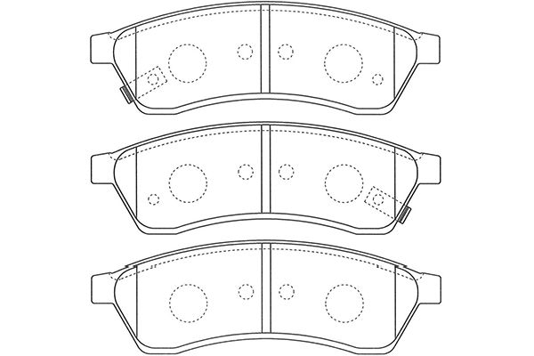 KAVO PARTS Fékbetét, mind BP-1015_KP