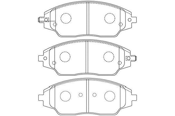 KAVO PARTS Fékbetét, mind BP-1018_KP