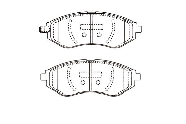 KAVO PARTS Fékbetét, mind BP-1021_KP