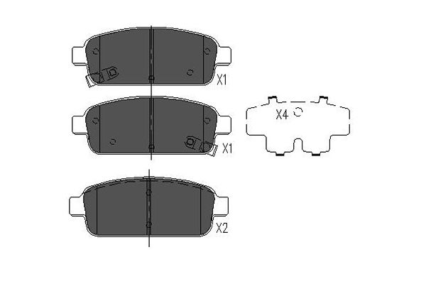 KAVO PARTS Hátsó fékbetét BP-1022_KP