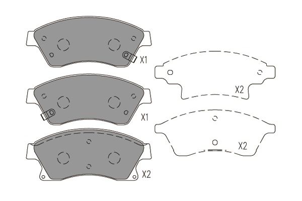 KAVO PARTS Fékbetét, mind BP-1023_KP