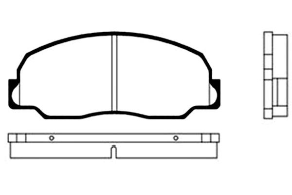 KAVO PARTS Fékbetét, mind BP-1502_KP