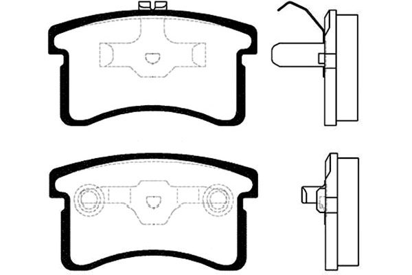 KAVO PARTS Fékbetét, mind BP-1507_KP