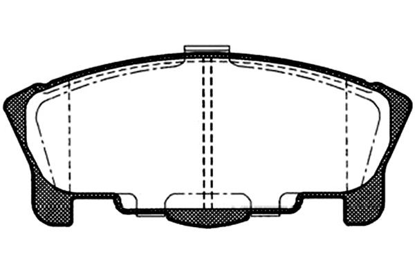 KAVO PARTS Fékbetét, mind BP-1508_KP