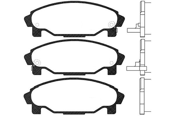 KAVO PARTS Fékbetét, mind BP-1509_KP